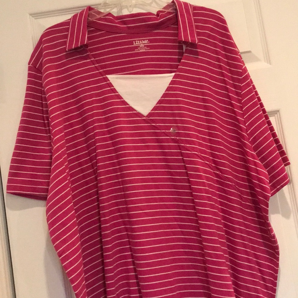 🥰Pink & White Striped  Hot Mama! 🥰